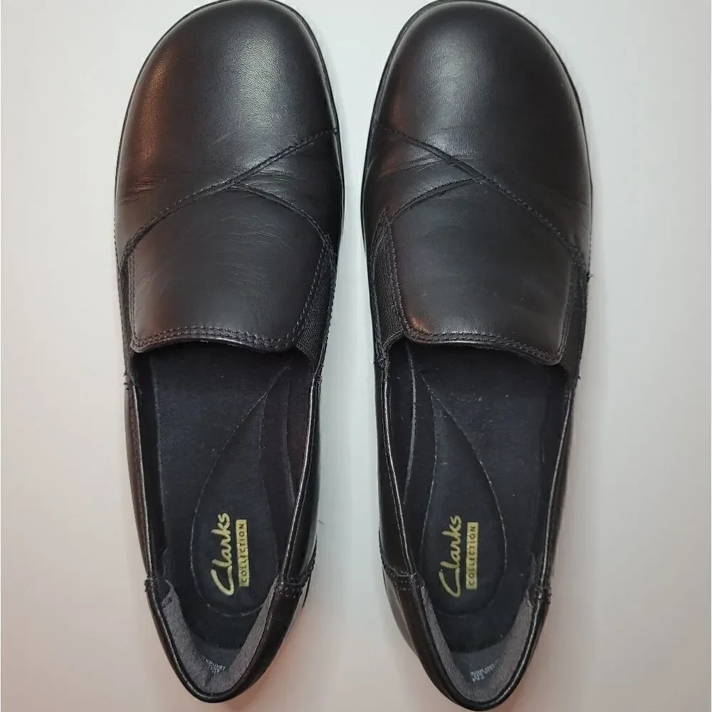 Clarks Leather Slip-on Black Shoe